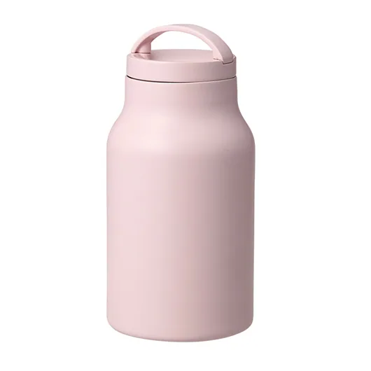 Handitシンプルサーモボトル350ml(TS-1922)ピンクベージュ