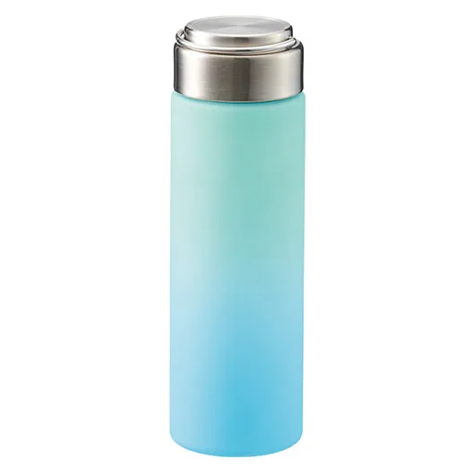 グラデーションハンドルクリアボトル500ml(TS-1955)ブルー×グリーン