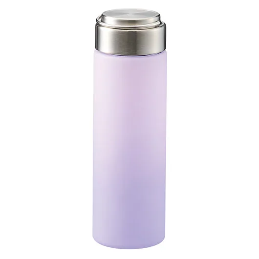 グラデーションハンドルクリアボトル500ml(TS-1955)ピンク×パープル