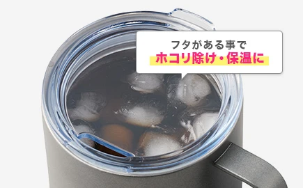 フタがある事でホコリ除け・保温に